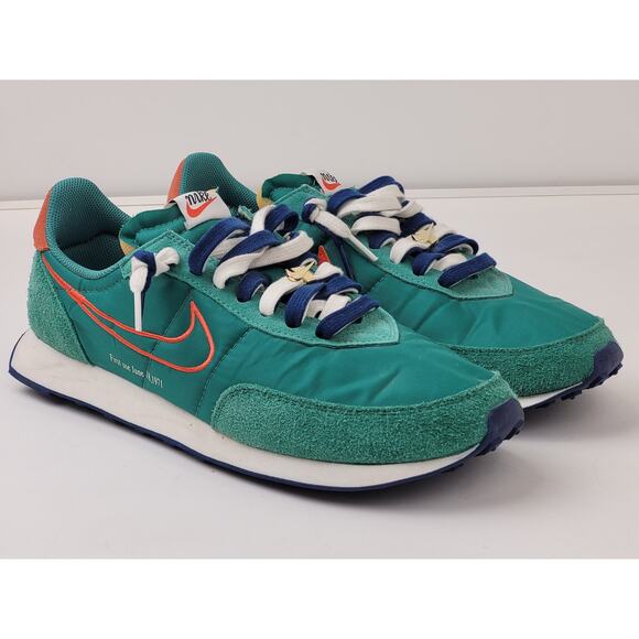 Nike Waffle Trainer 2 Green Noise/Orange Sail DH4390-300 Men's Sz 13 - Picture 3 of 12